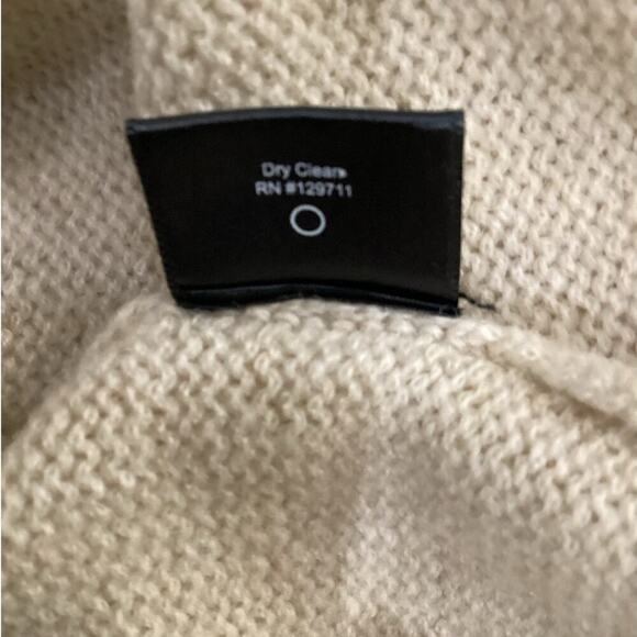 Jenni Kayne Atlas Turtleneck Sweater Merino Wool In Wheat Beige Size Small - Picture 13 of 13